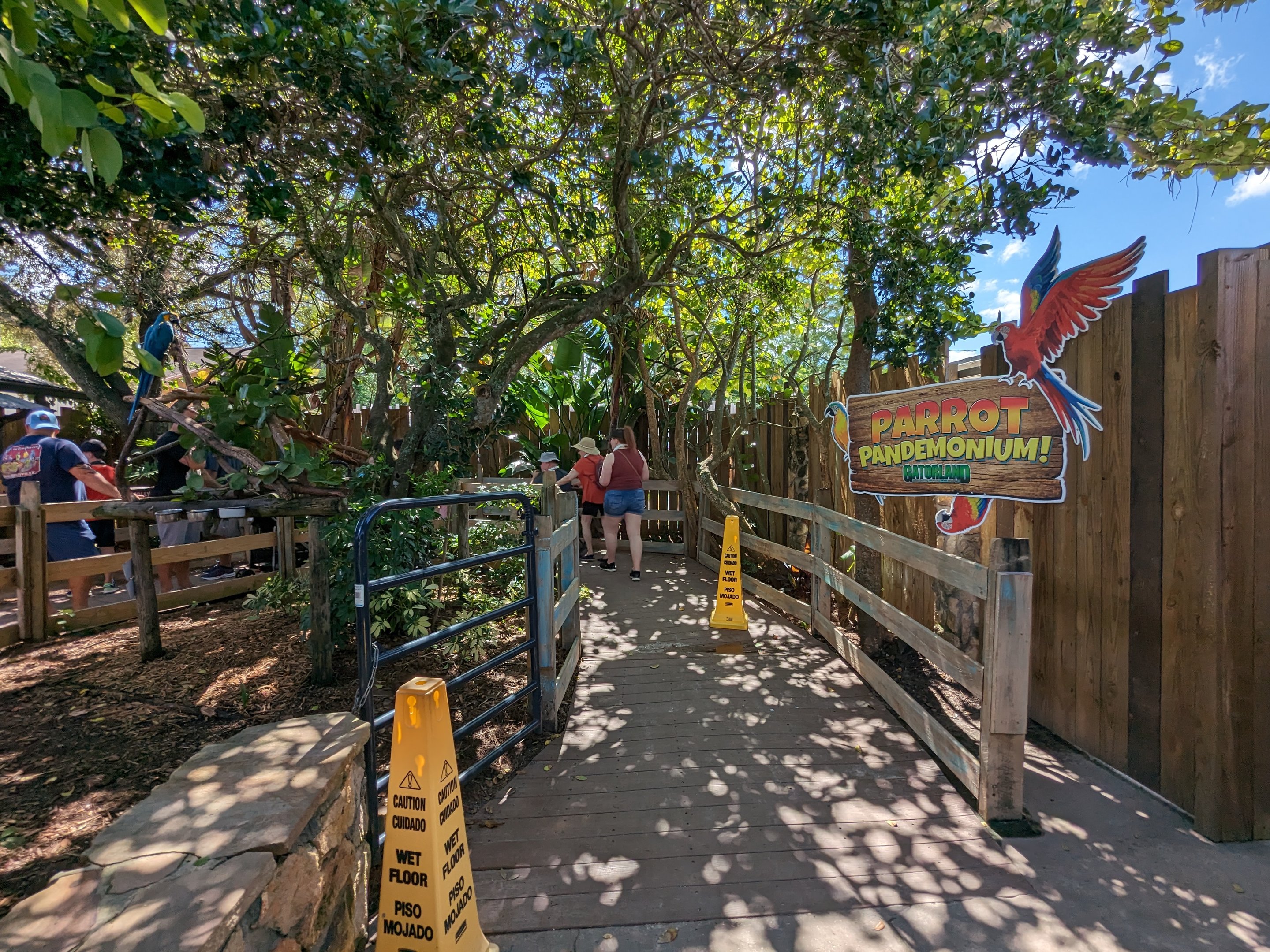 Parrot Pandemonium - walkway area