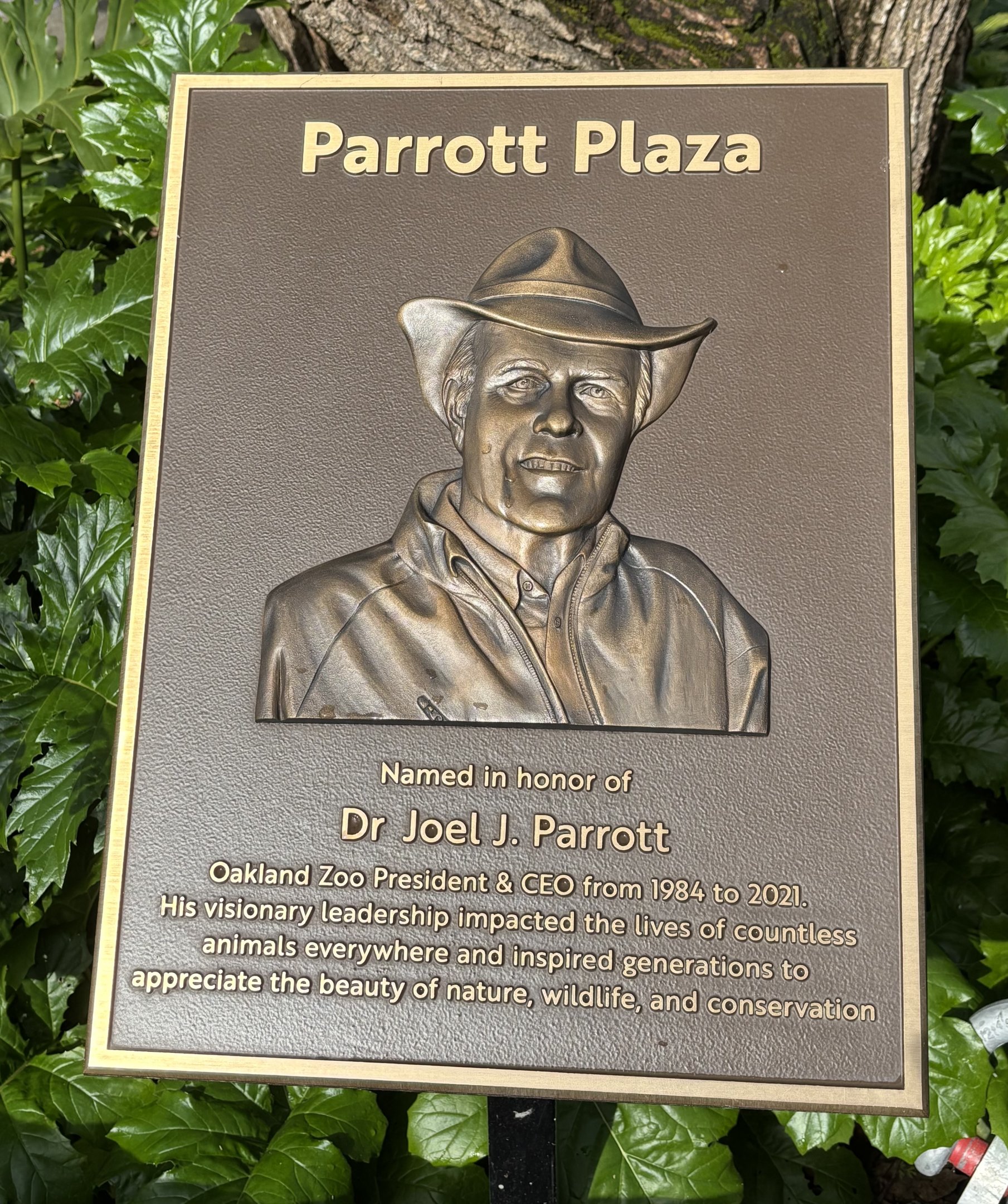 Parrot Plaza Plaque
