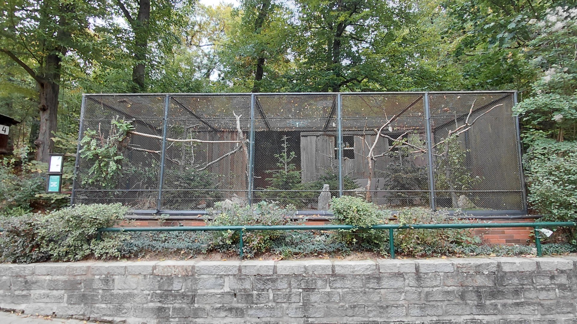 Parrot + tinamou aviary