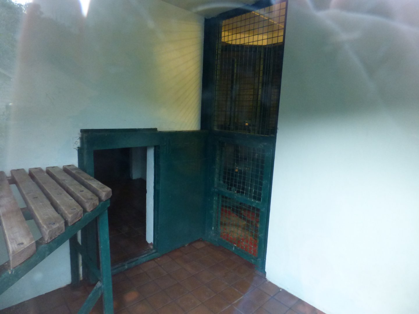 Part of Chimo House with sign above saying "Chimp Nursery"