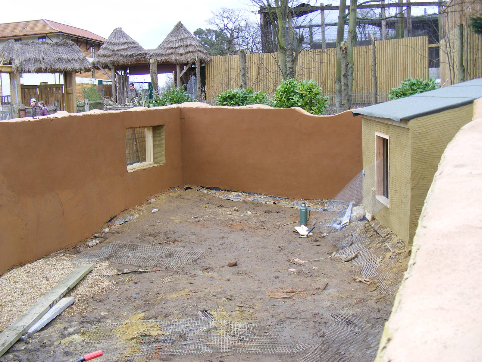 Part of fennec fox enclosure at Chessington Zoo, 6 February 2011