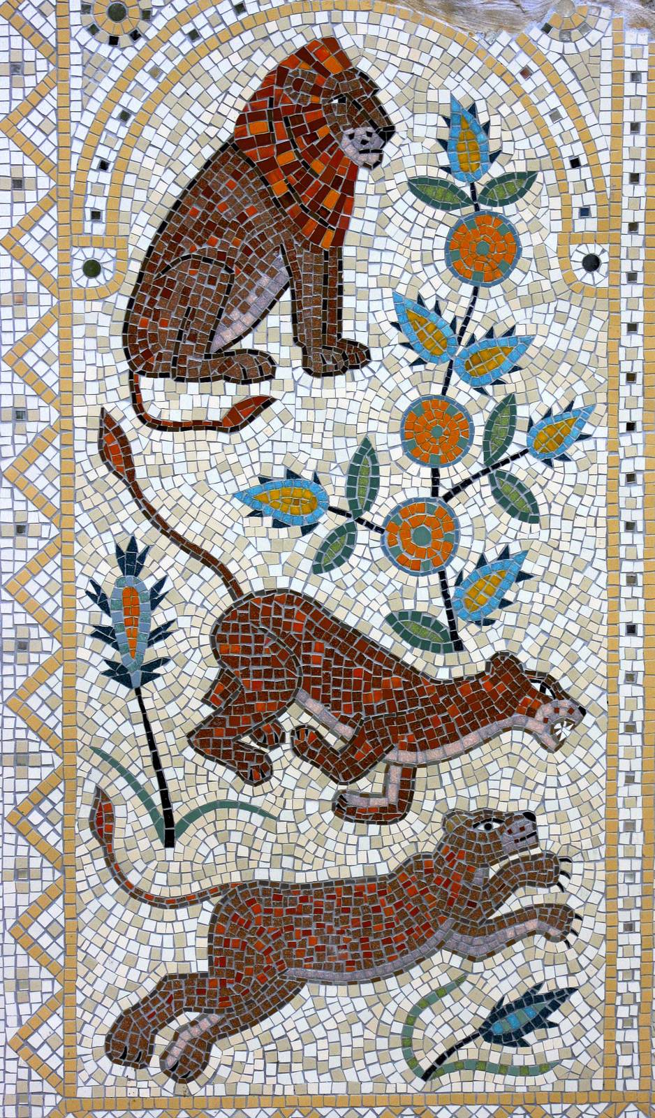 Part of mosaic; Land of the Lions; 18th March 2016