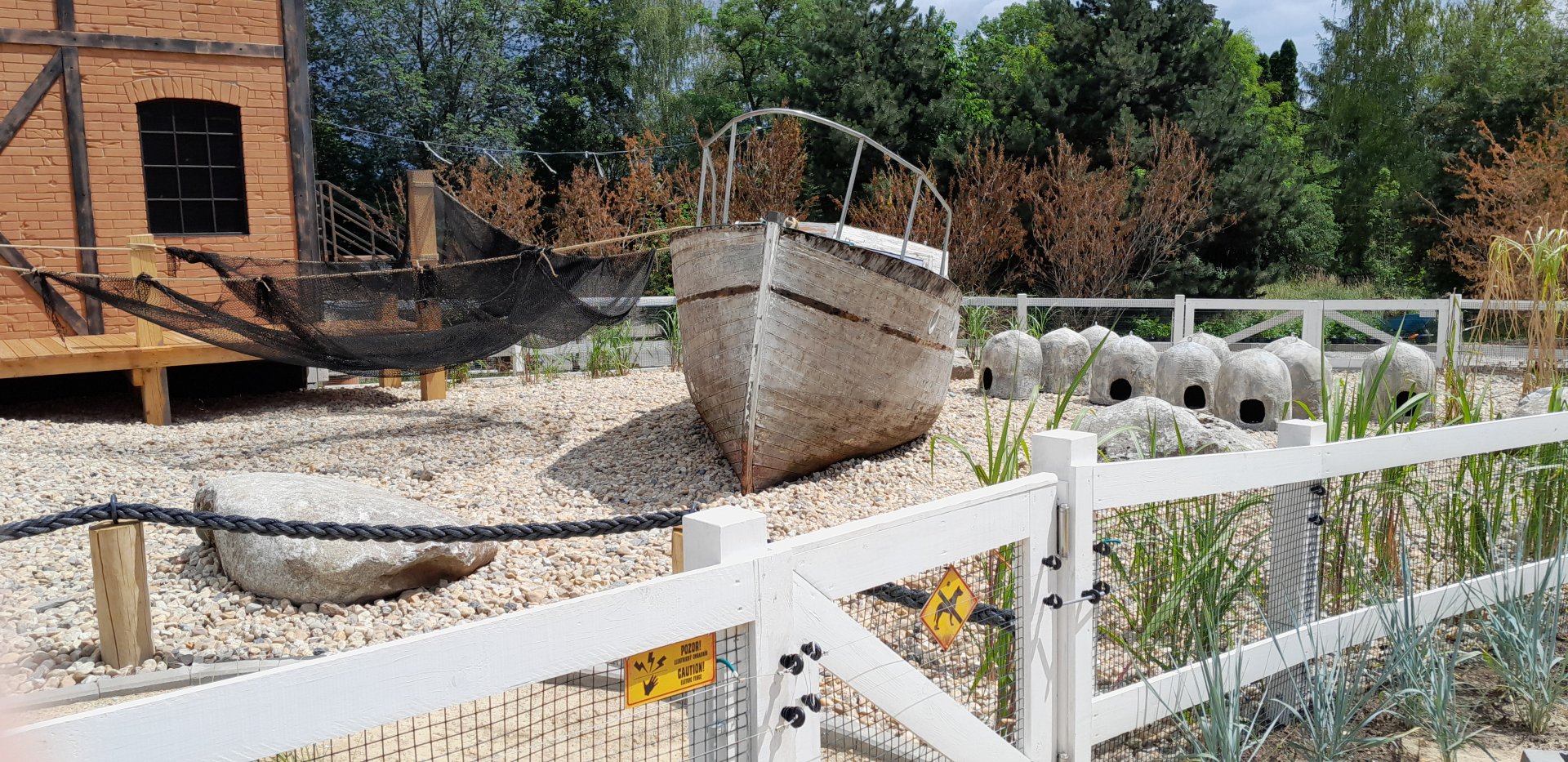 Part of new penguin enclosure