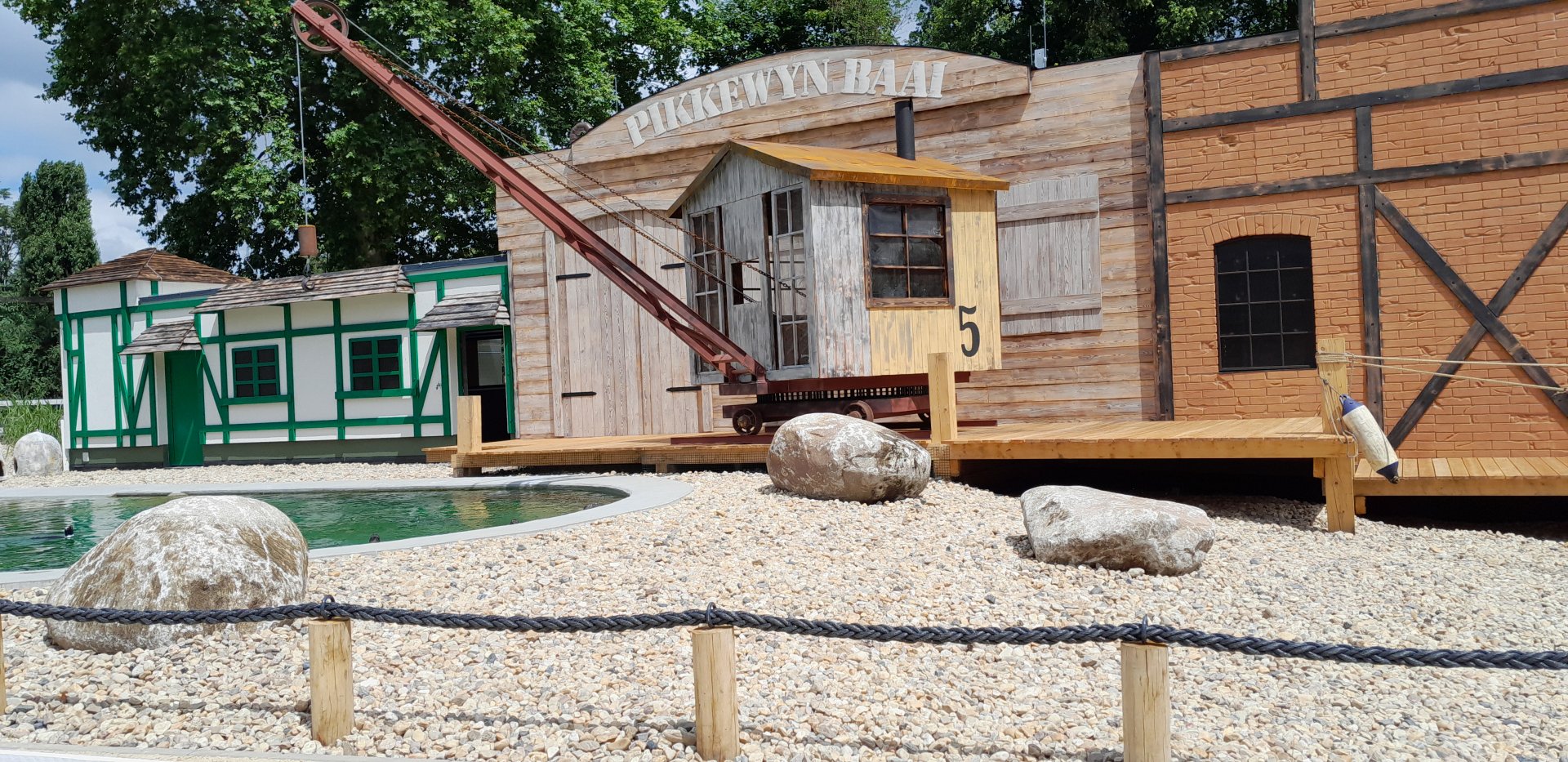 Part of new penguin enclosure