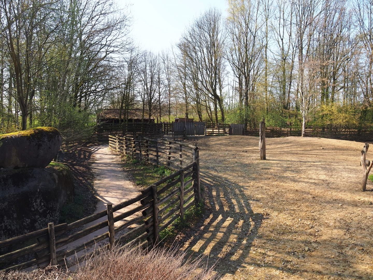 Part of reindeer paddock and musk ox corridor to holding area, 2019-03-30