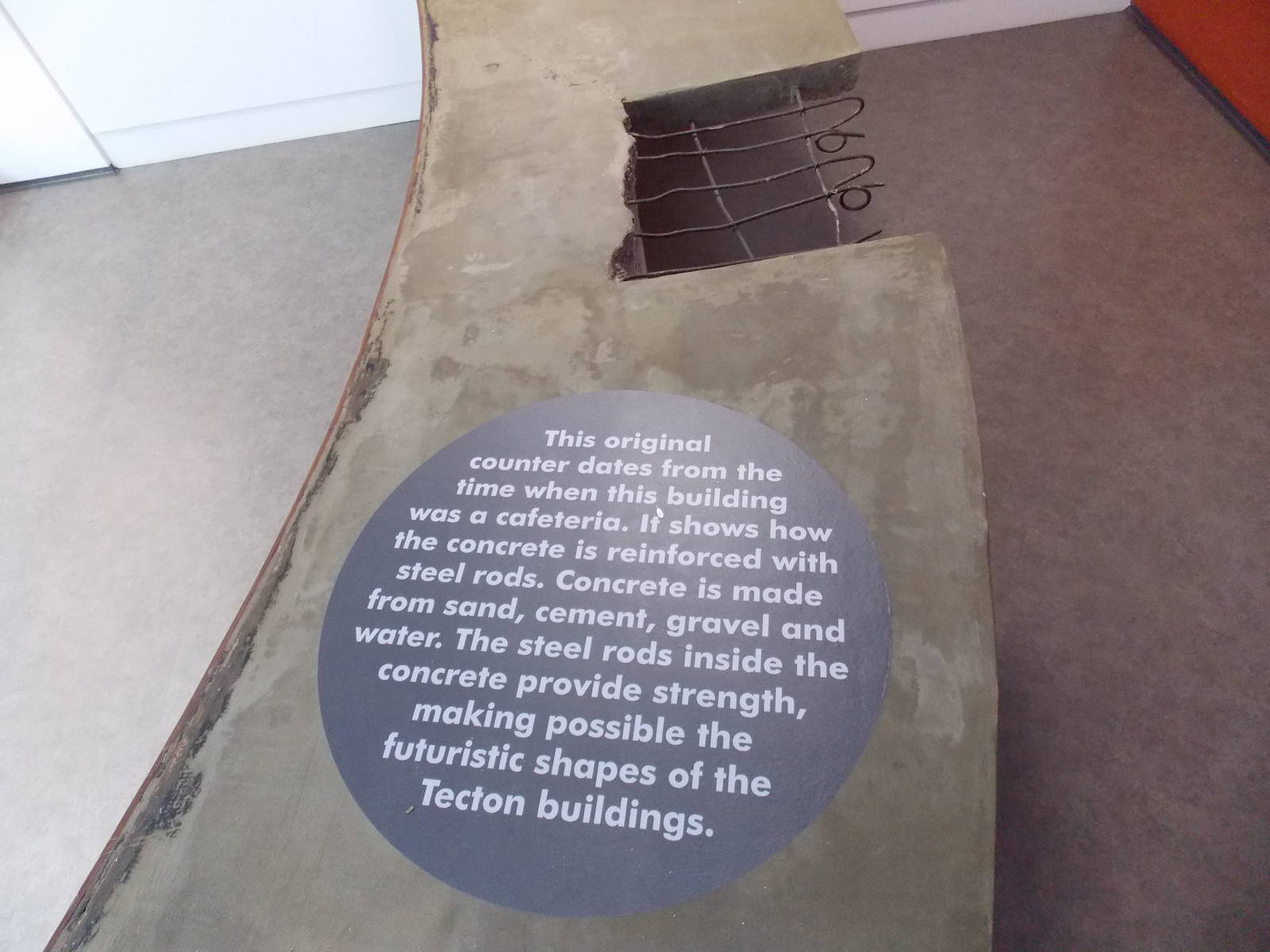 Part of tecton exhibition