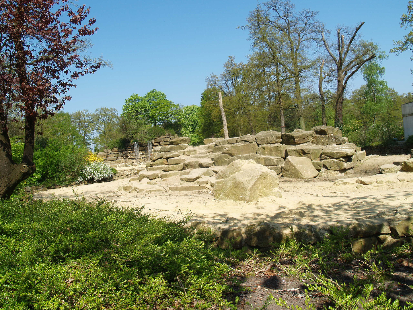 Part of the Asian elephant exhibit, 2009-04-19