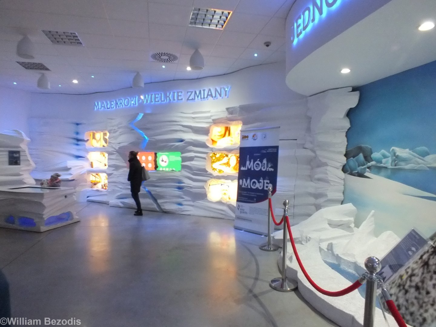 Part of the Display in the 'Climate, Fauna, and People' Exhibit