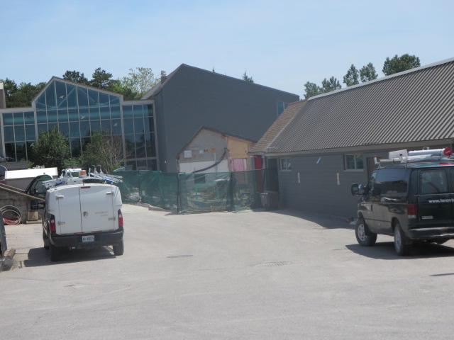 Part of the former hospital