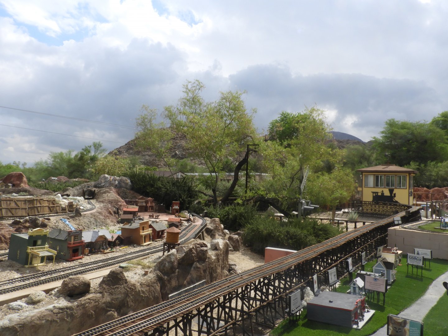 Part of the model railway