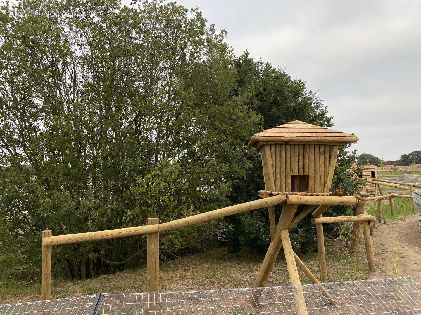 Part of the Red Panda Enclosure
