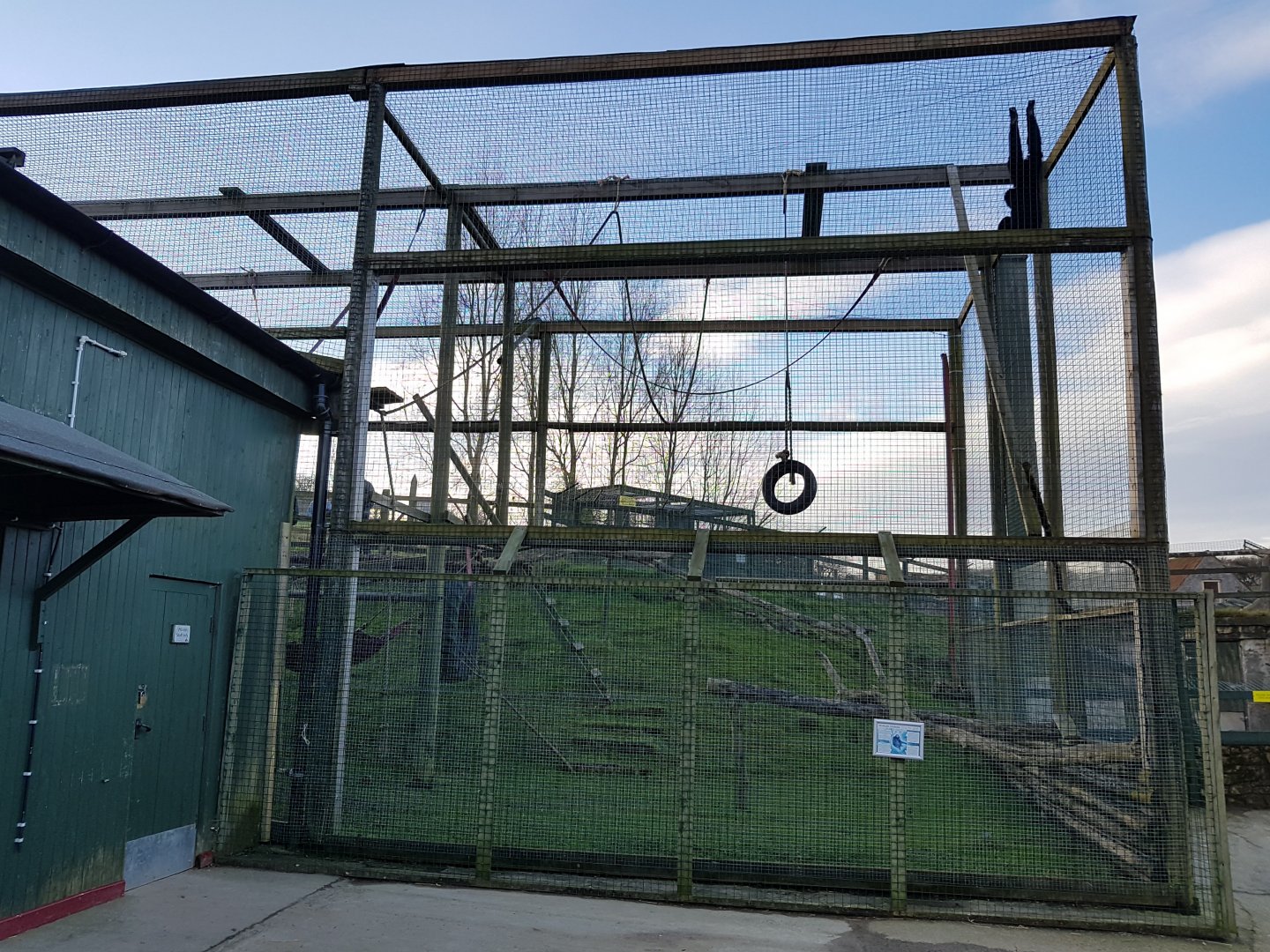 Part of the second (smaller) Siamang Enclosure - Noahs Ark Zoo Farm