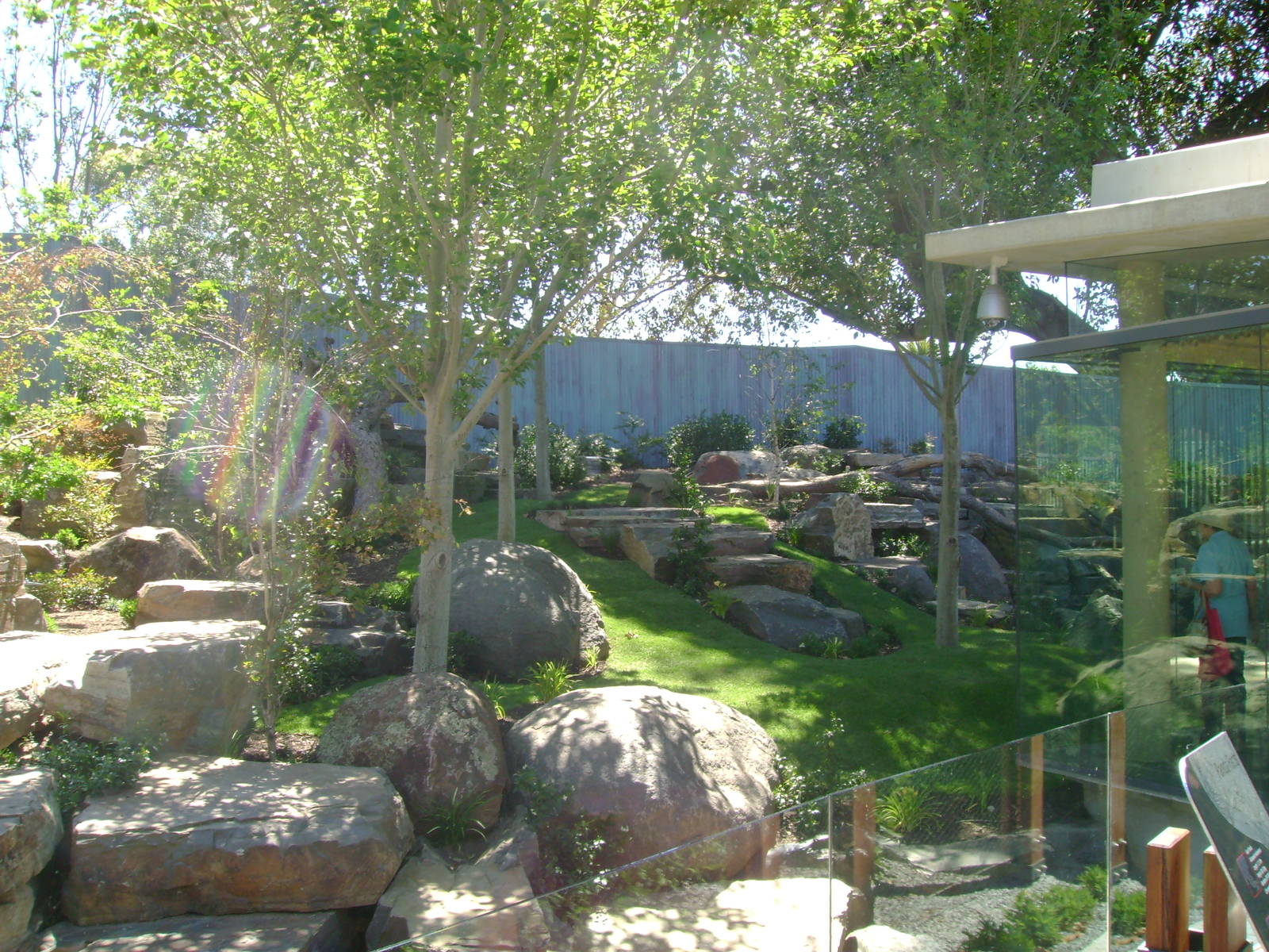 Part of Wang Wang's enclosure