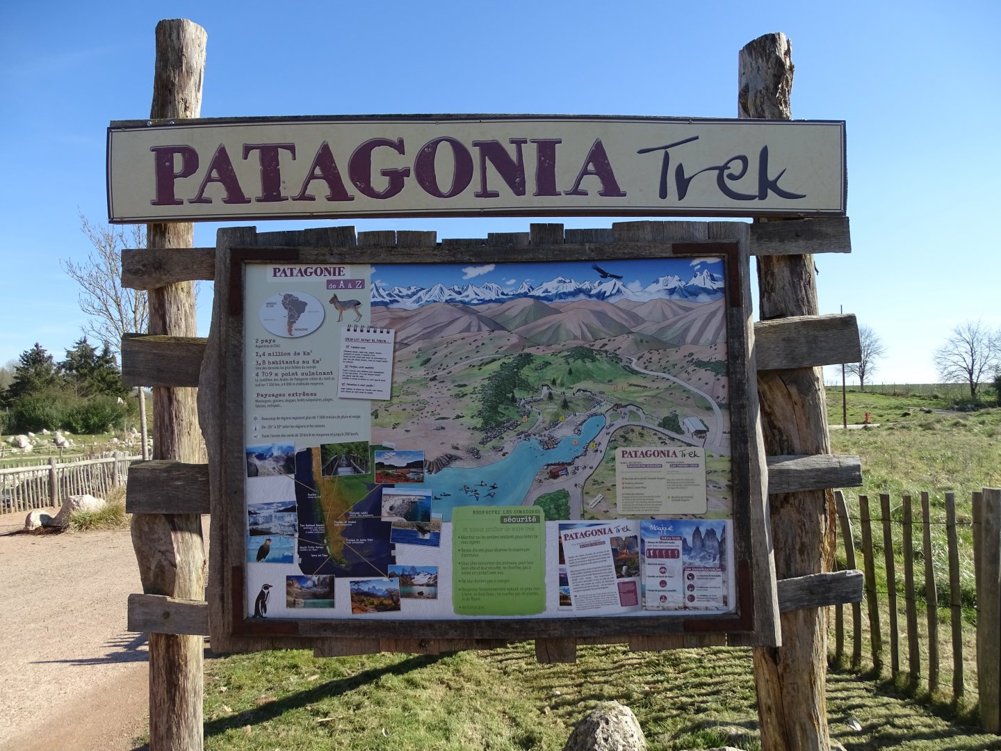 Patagonia trek sign