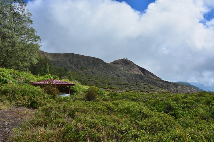 Path to top of Kelimutu.   Flores