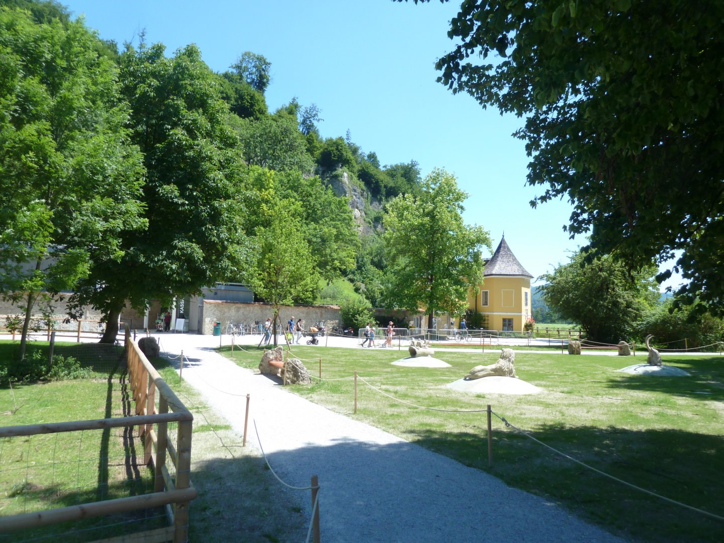 Path towards entrance