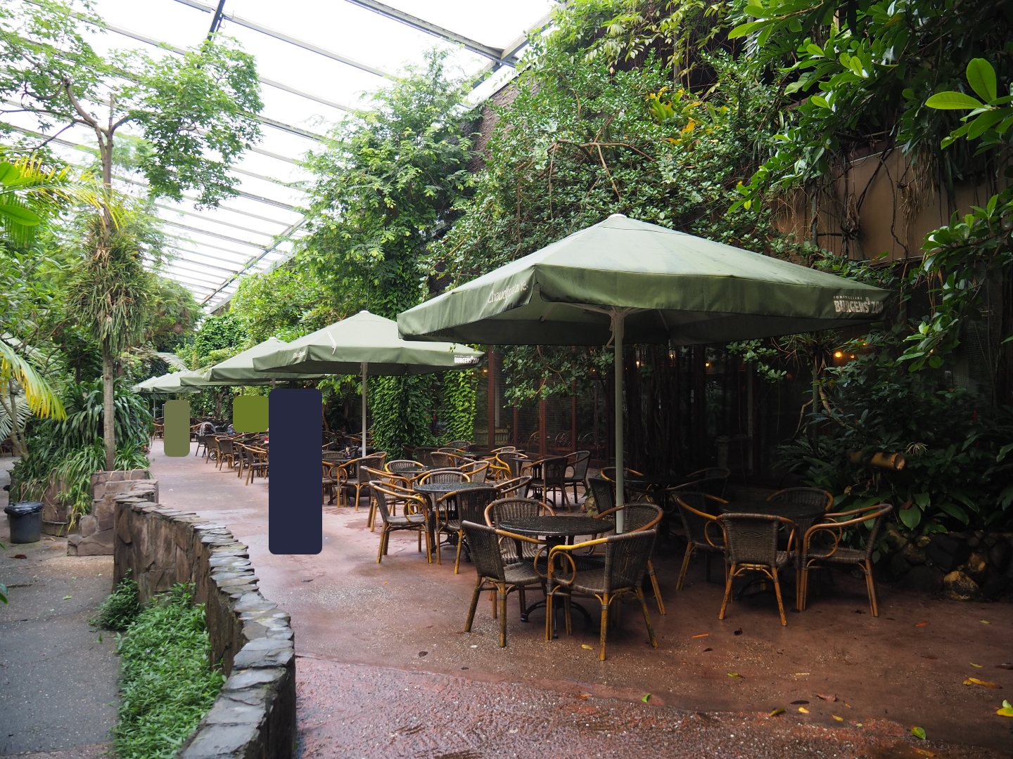 Pathway alongside terrace area and restaurant (Sep 16th, 2018)