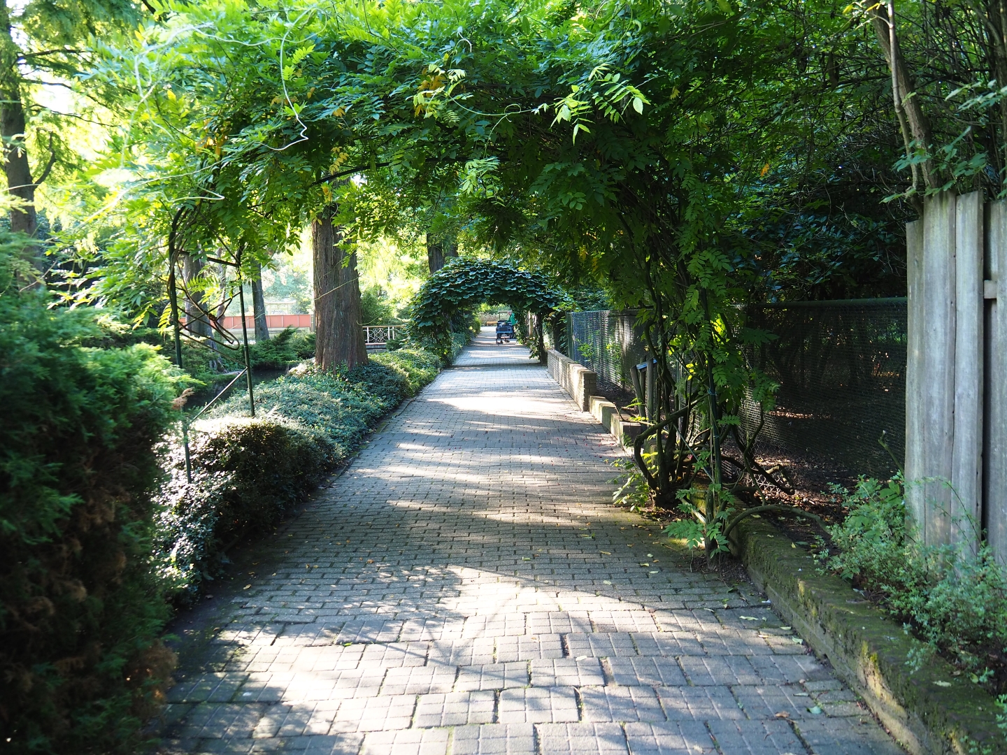 Pathway alongside wader bird and waterfowl exhibits (Sep 2nd, 2018)