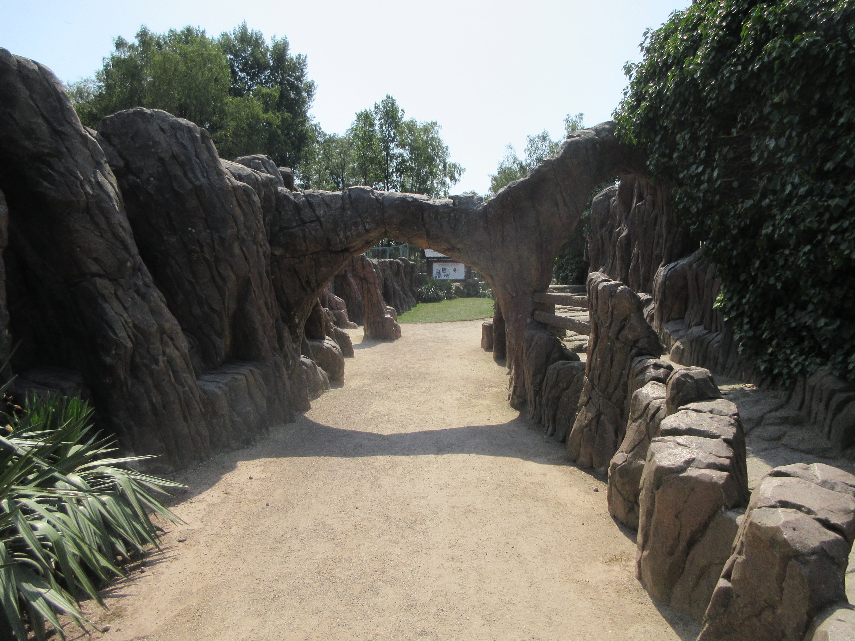 Pathway between exhibits