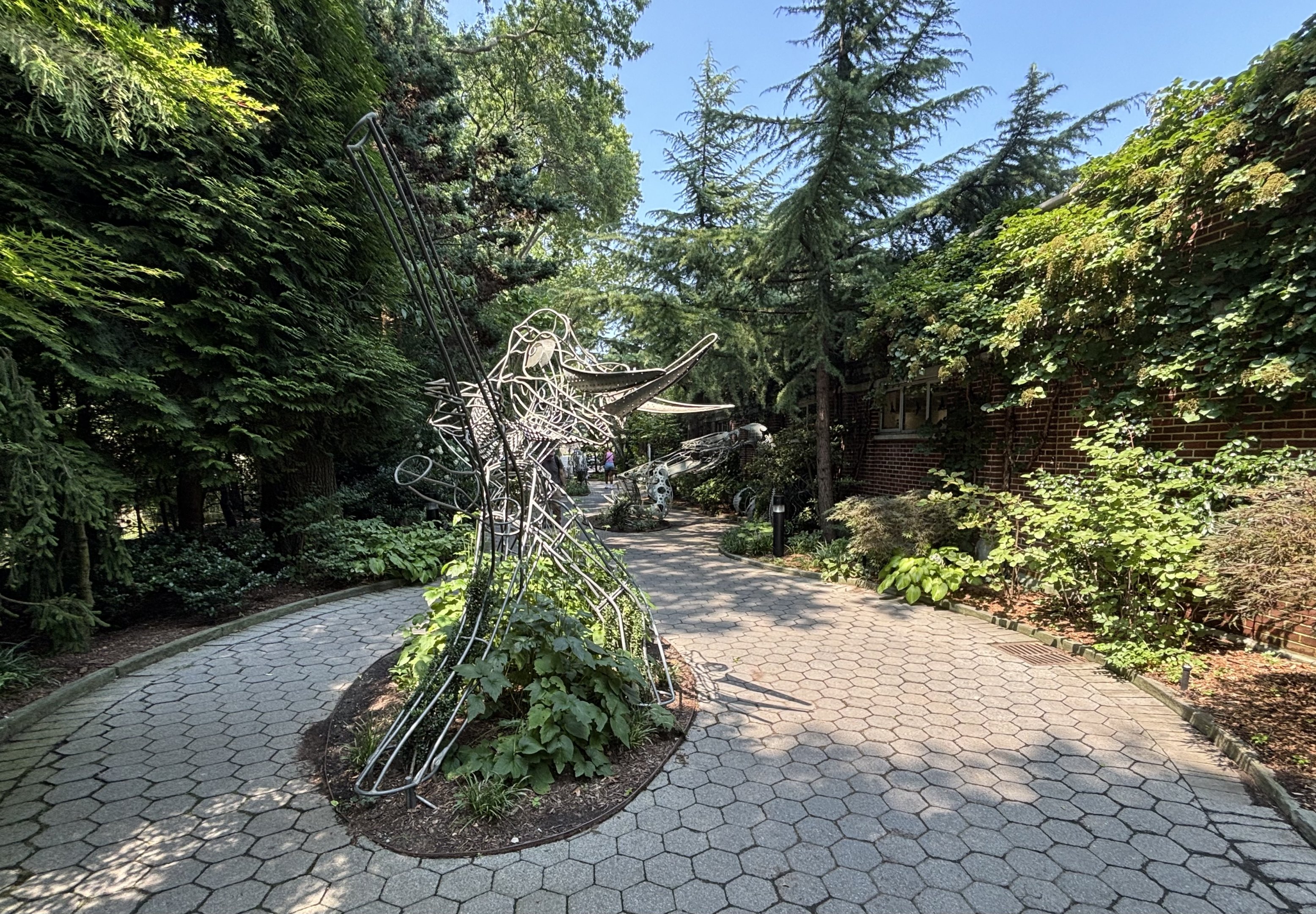 Pathway + Chameleon Statue