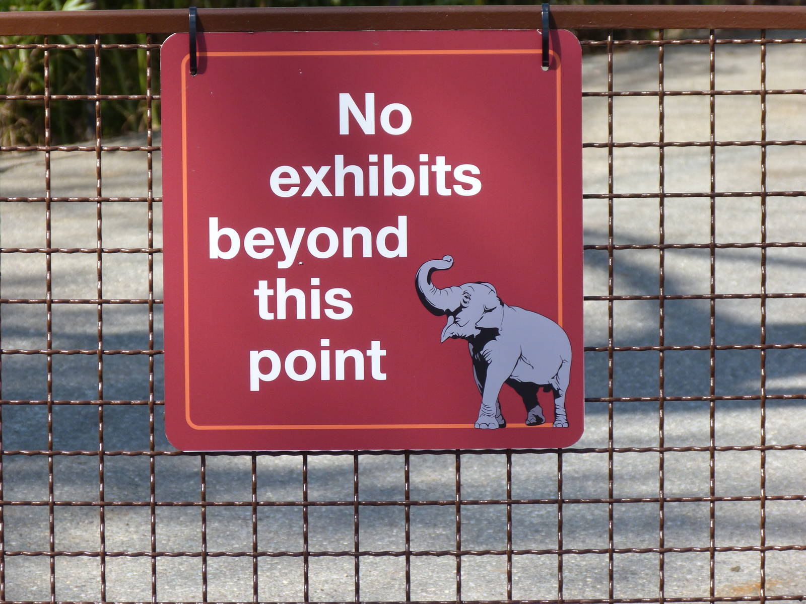 Pathway Closed for Visitors at Certain Point