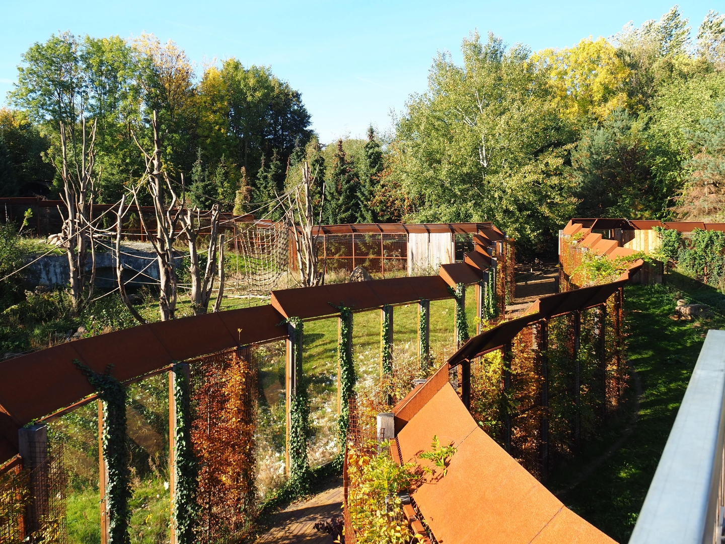 Pathway in between Barbary macaque and Eurasian lynx exhibits (Oct 13th, 2018)