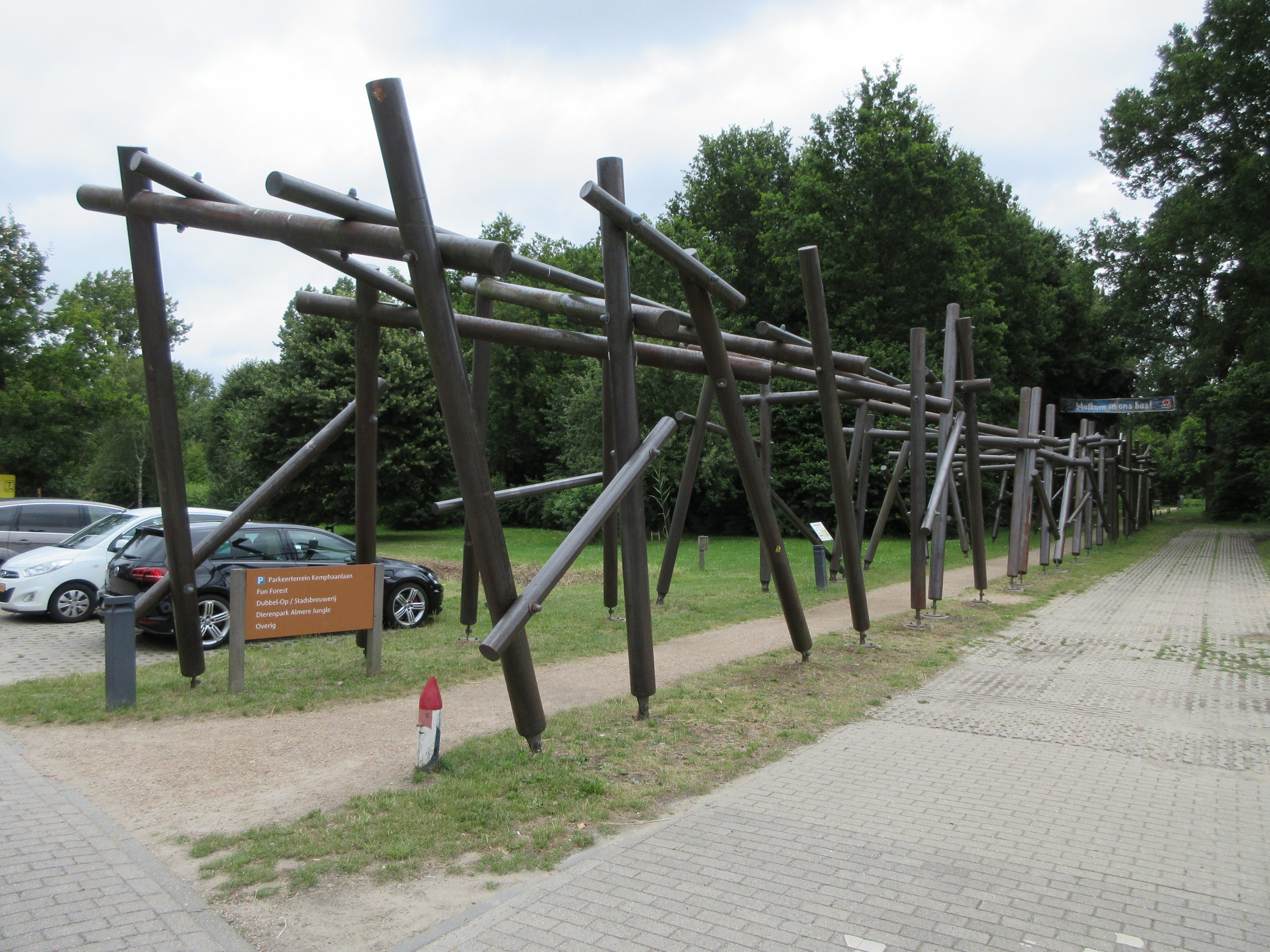 Pathway to children's adventure course (as seen from carpark)