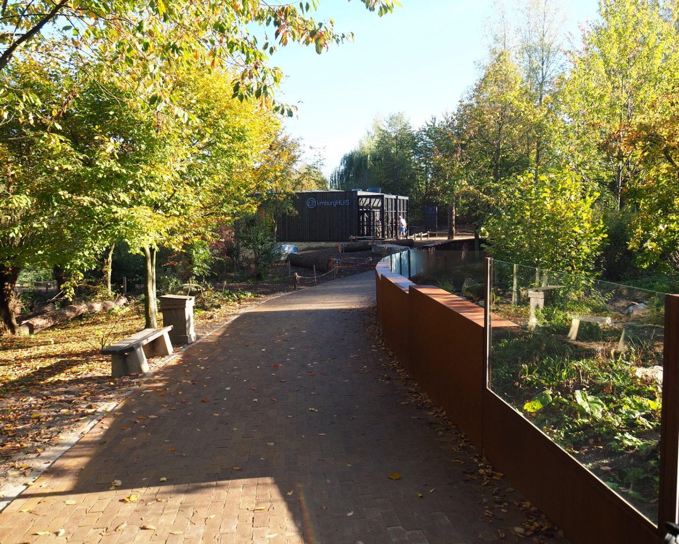 Pathway to new Limburg House alongside new Mink exhibits (Oct 13th, 2018)