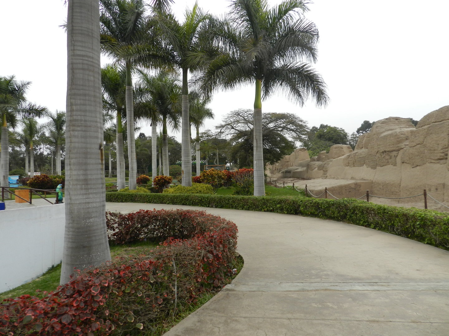 Pathway with Huacas - Parque de Las Leyendas