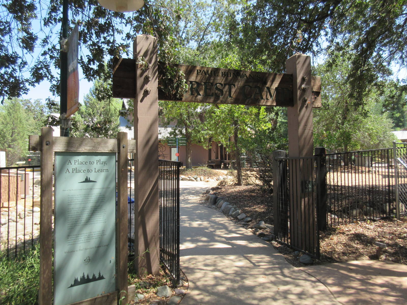 Paul Bunyon's Forest Camp - Entrance to zoo portion of park