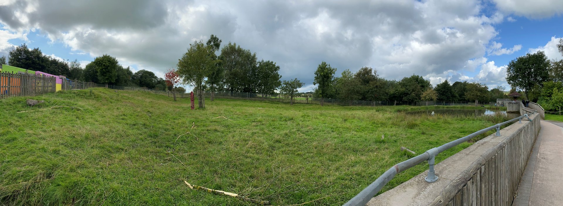 Peak Wildlife Park, Tapir enclosure, panoramic