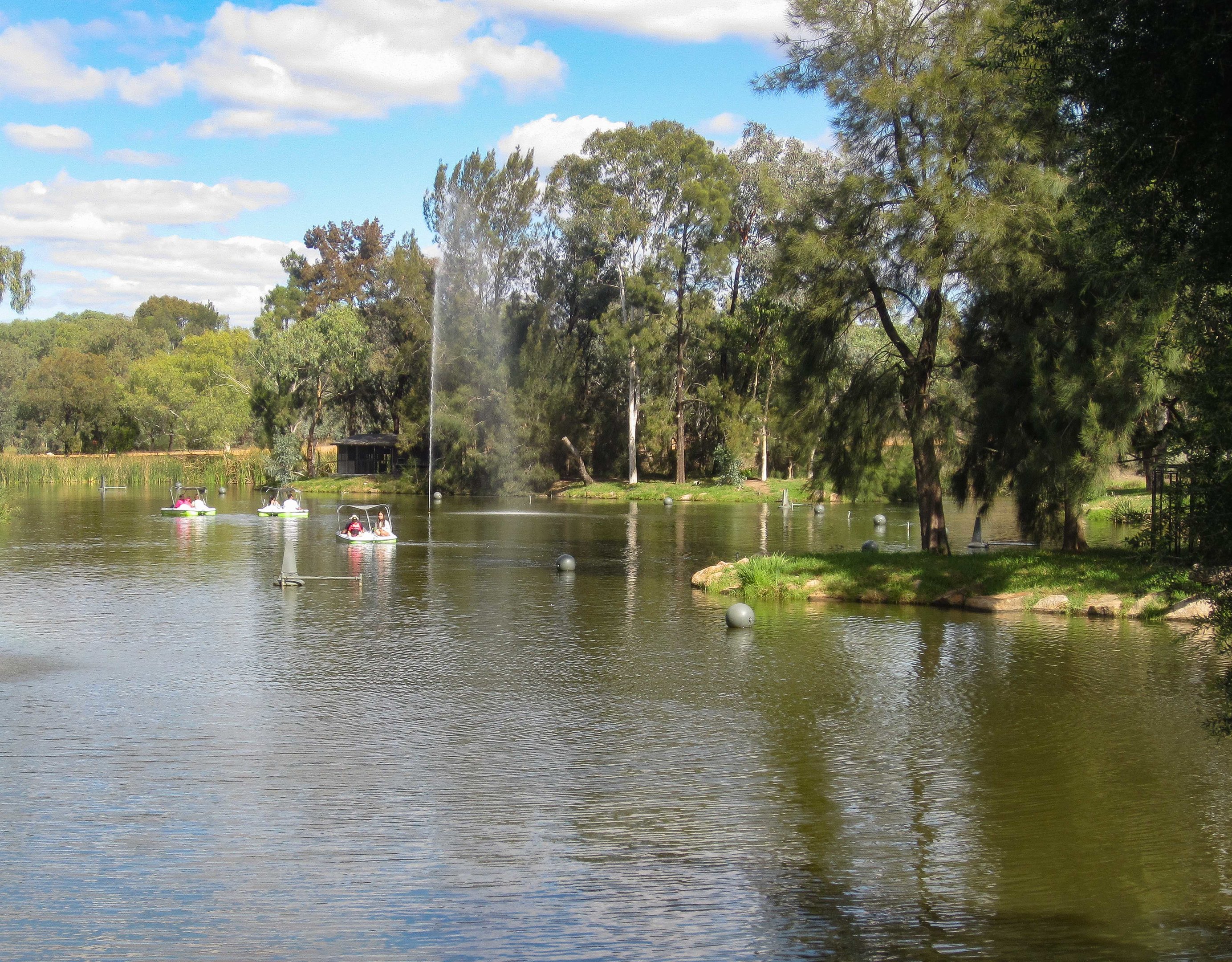 Pedal Boats on the Lake