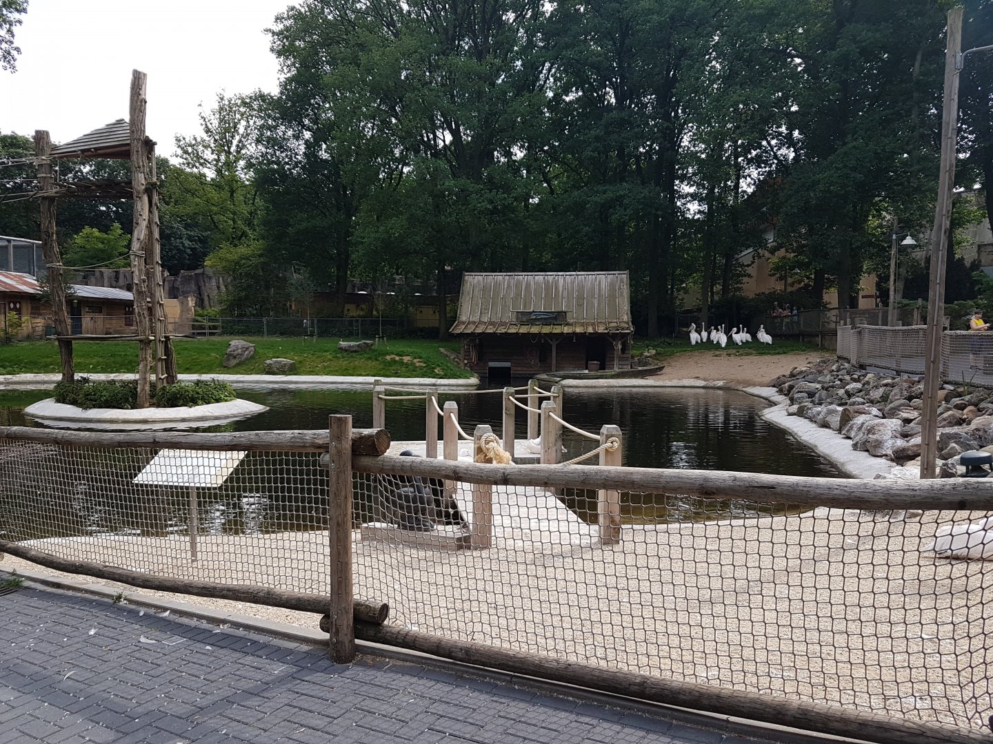 Pelican-enclosure - and Gibbon islands