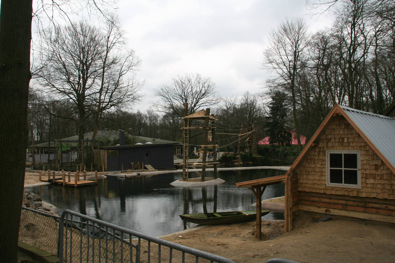 Pelican exhibit almost finished