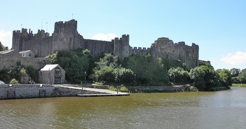 Pembroke castle.  Wales