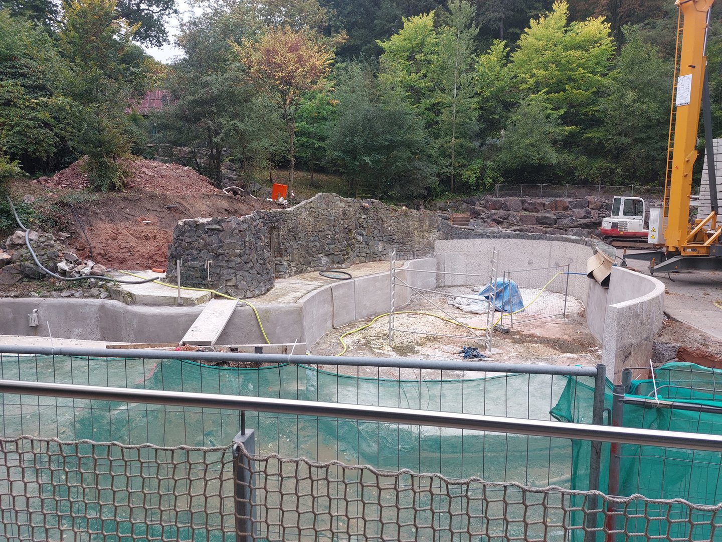 Penguin construction site