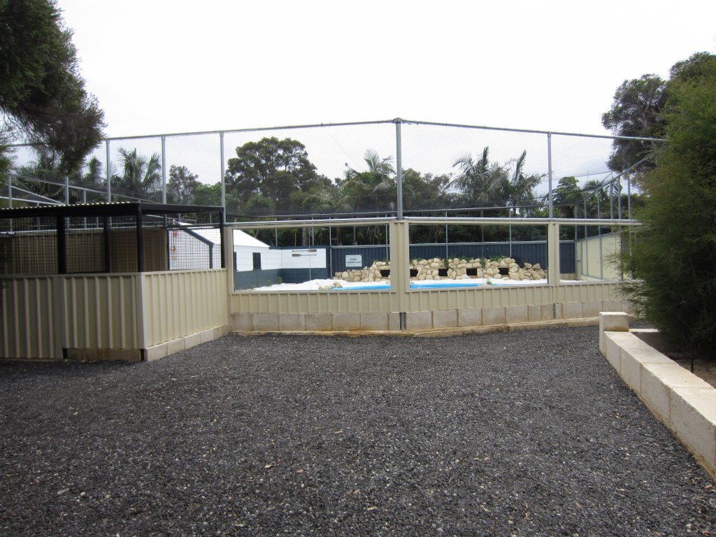Penguin enclosure nearing completion