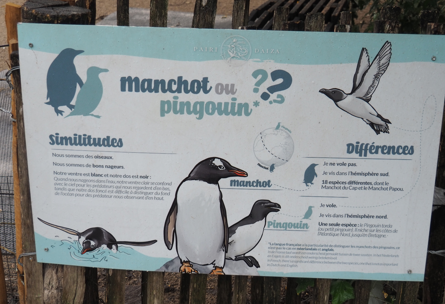 Penguin or Razorbill signage, 2022-09-15