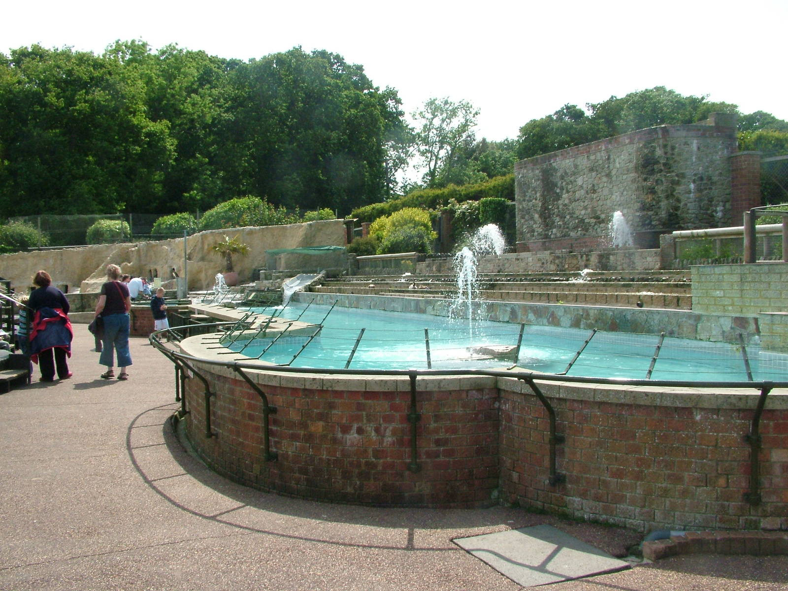 Penguin Pool at Flamingo Park, Seaview, Isle of Wight May 2008