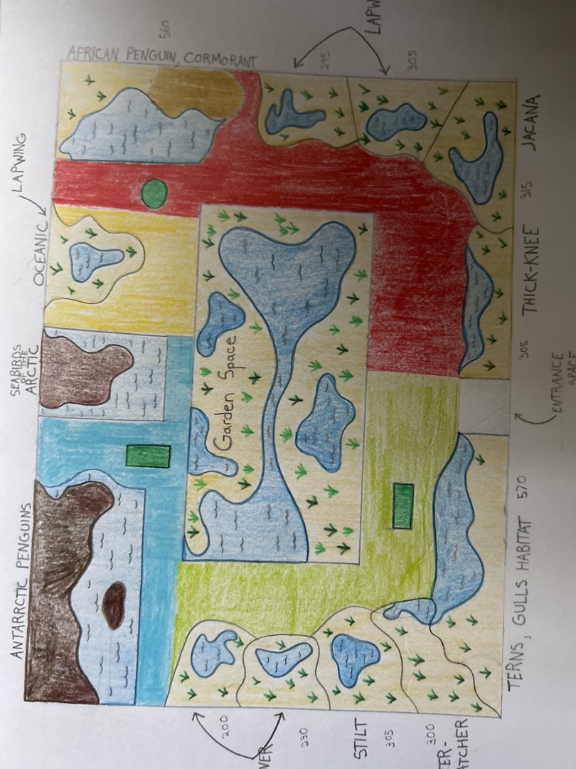 “Penguins, Puffins, & Plovers Galore” Exhibit Map