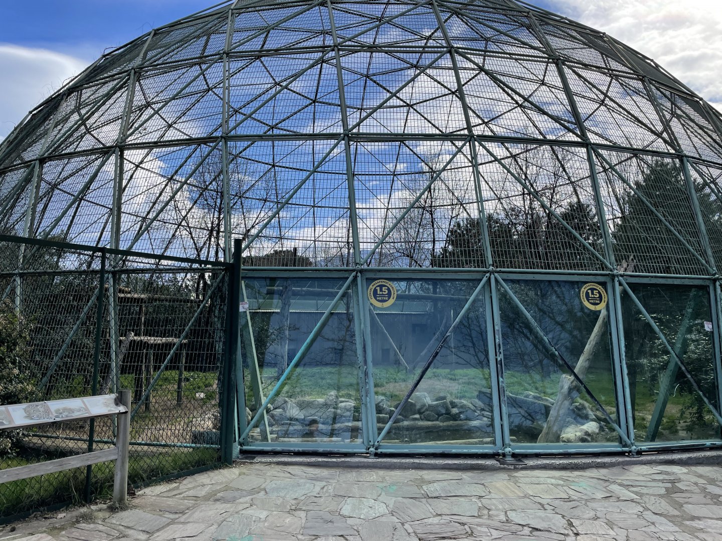 Persian leopard enclosure