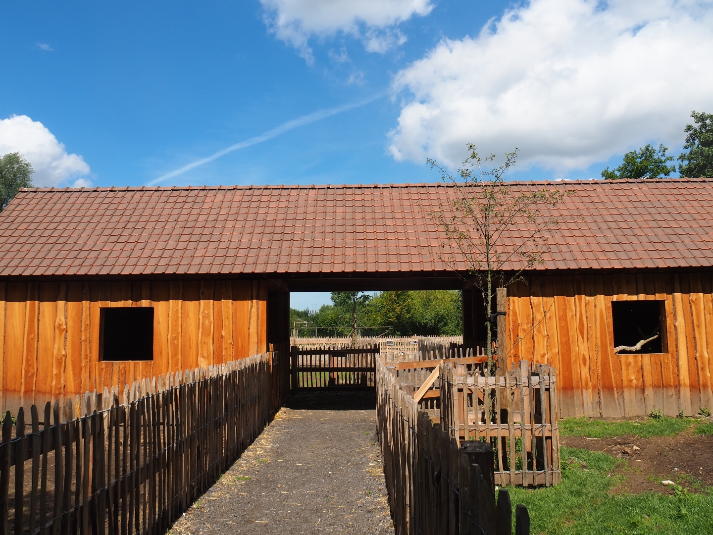 Peting zoo barn passage