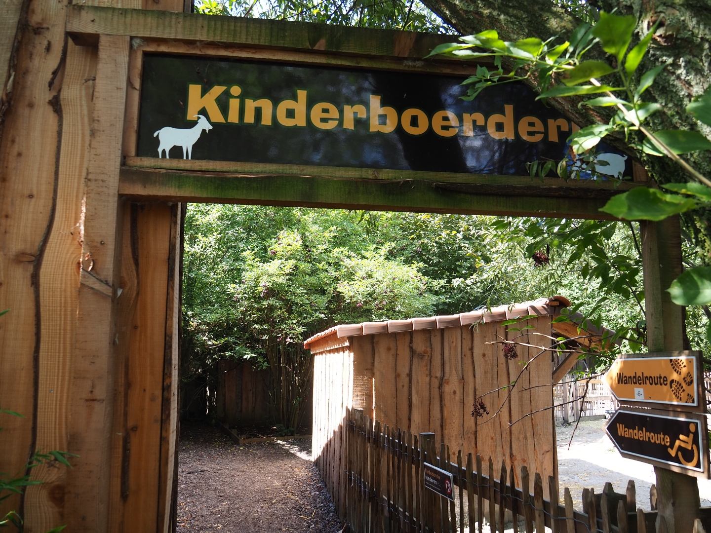 Petting zoo entrance