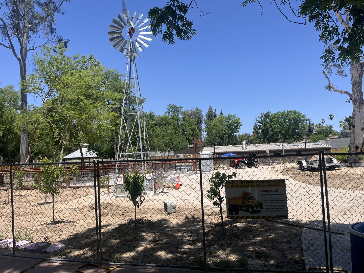Petting zoo/sloth exhibit construction