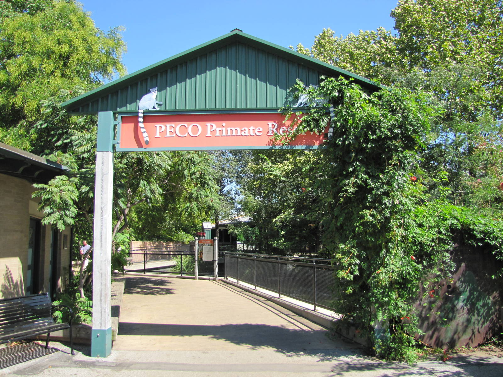 Philadelphia Zoo 2010 - Entrance to PECO Primate Reserve