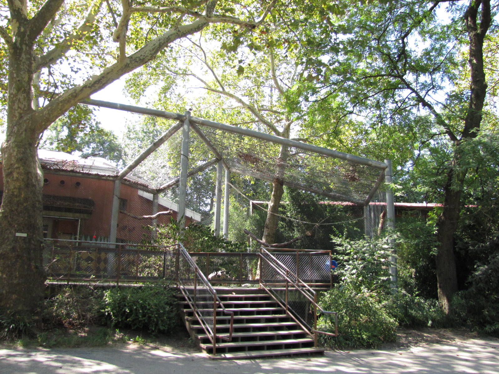 Philadelphia Zoo 2010 - First part of Black and White Colobus enclosure