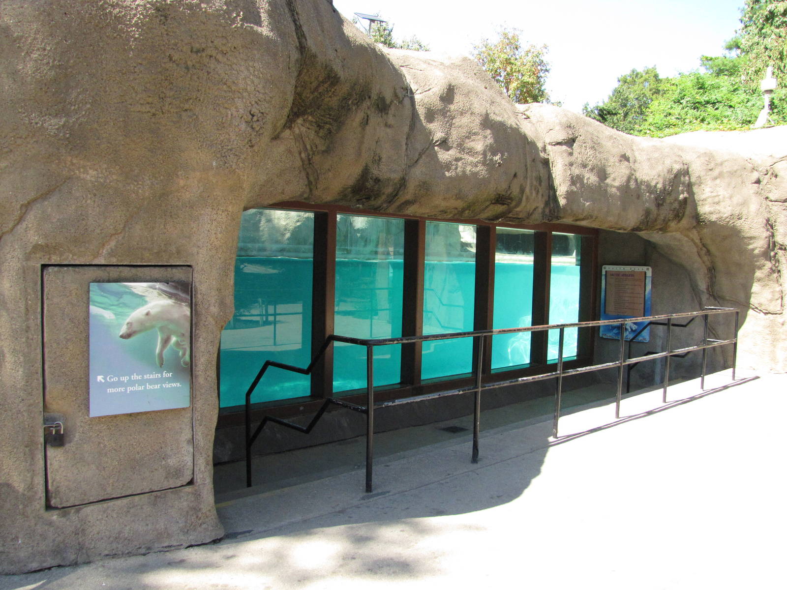 Philadelphia Zoo 2010 - Polar Bear viewing window on lower level