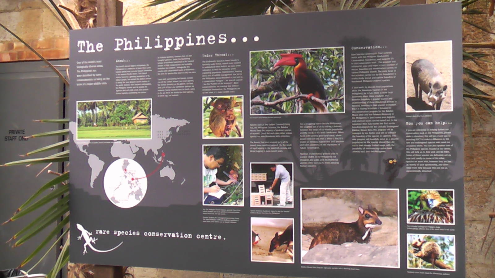 Philippine Conservation Sign - RSCC August 2010