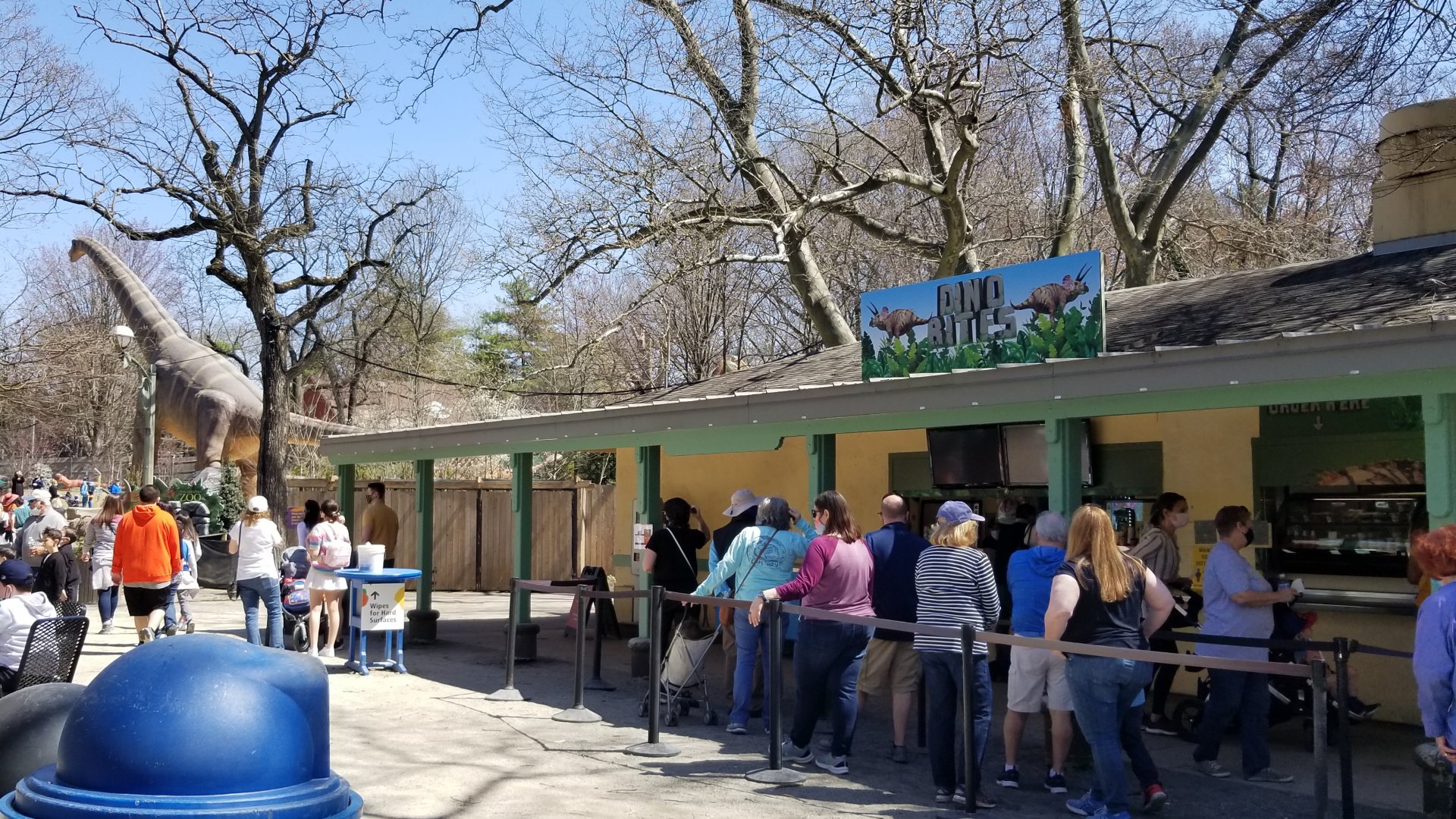 Philly - Dino Bites eating area