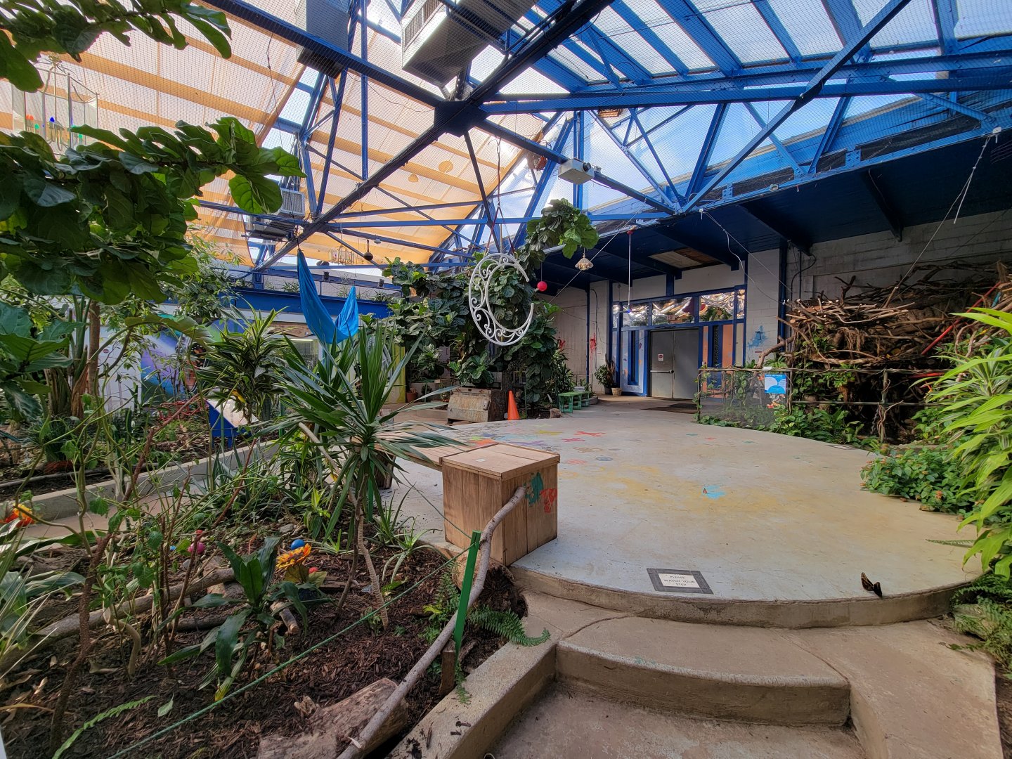 Philly Insectarium - Back of butterfly pavilion